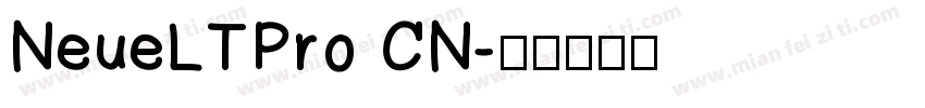 NeueLTPro CN字体转换